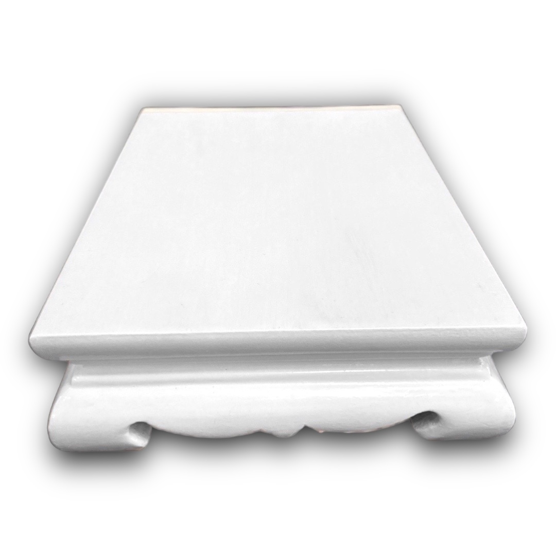 โต๊ะยอดแบบขาโค้ง สีขาว