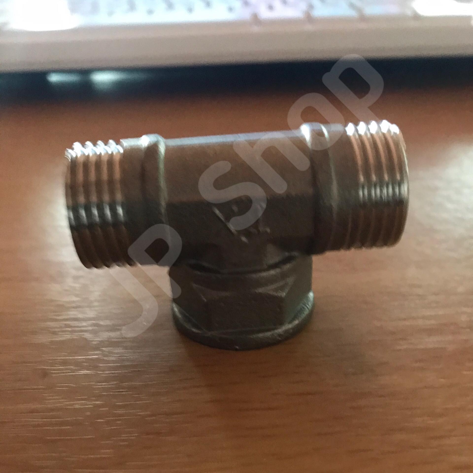 ข้อต่อสามทางสแตนเลส304 ขนาด 4 หุน เกลียวนอก 2 เกลียวใน 1 #3454