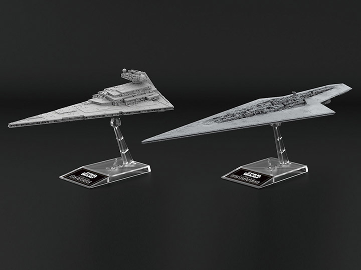 1/100000 Super Star Destroyer and 1/14500 Star Destroyer BANDAI - Star Wars