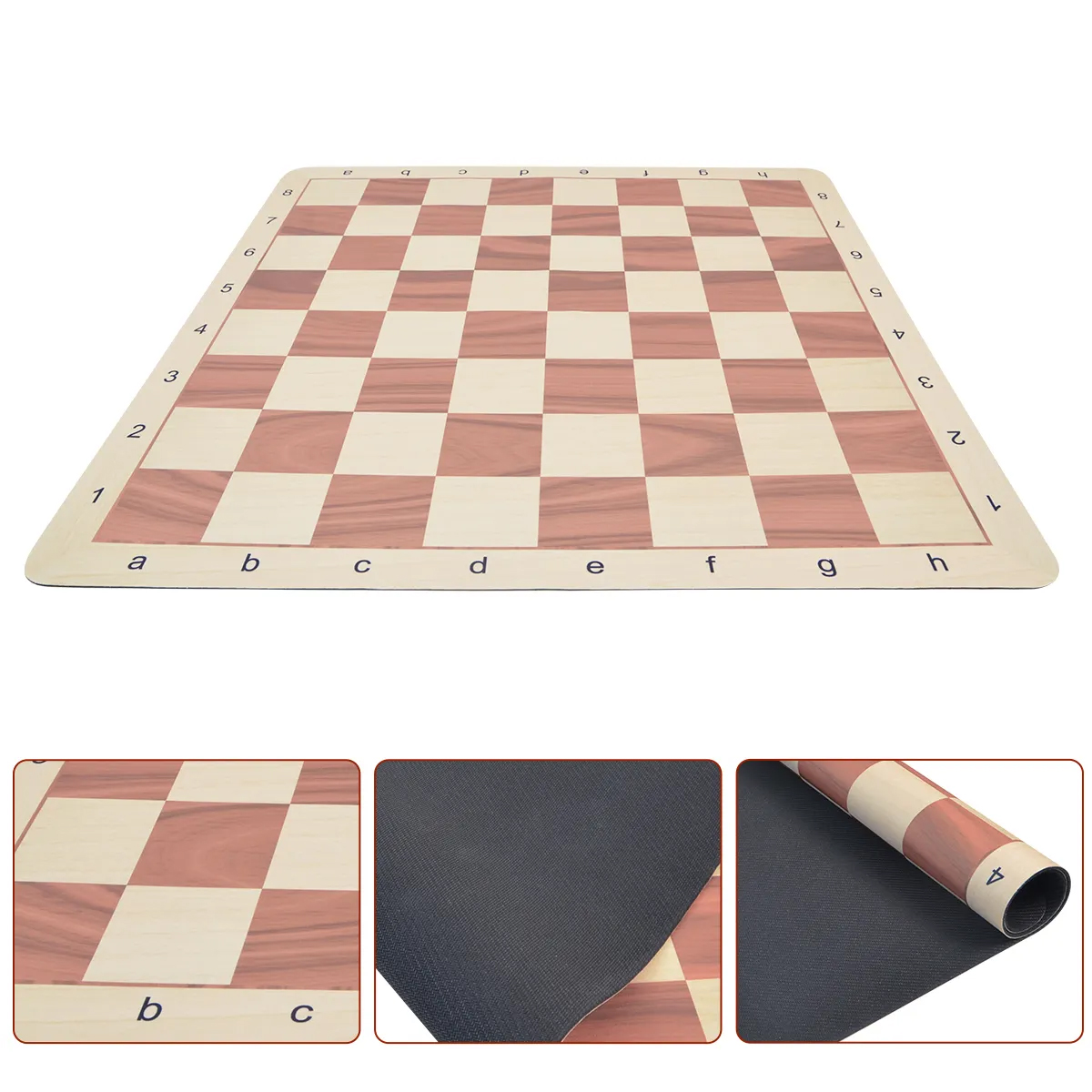 20" Floppy Mouse Pad Chess Board กระดานหมากรุกสากลยางสีลายไม้