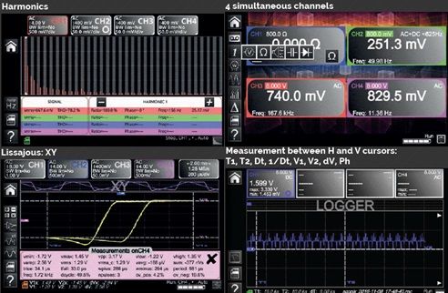 SCOPIX IV OX9000 Series - OX9062, OX9102, OX9104, OX9304 Oscilloscopes with Isolated Channels
