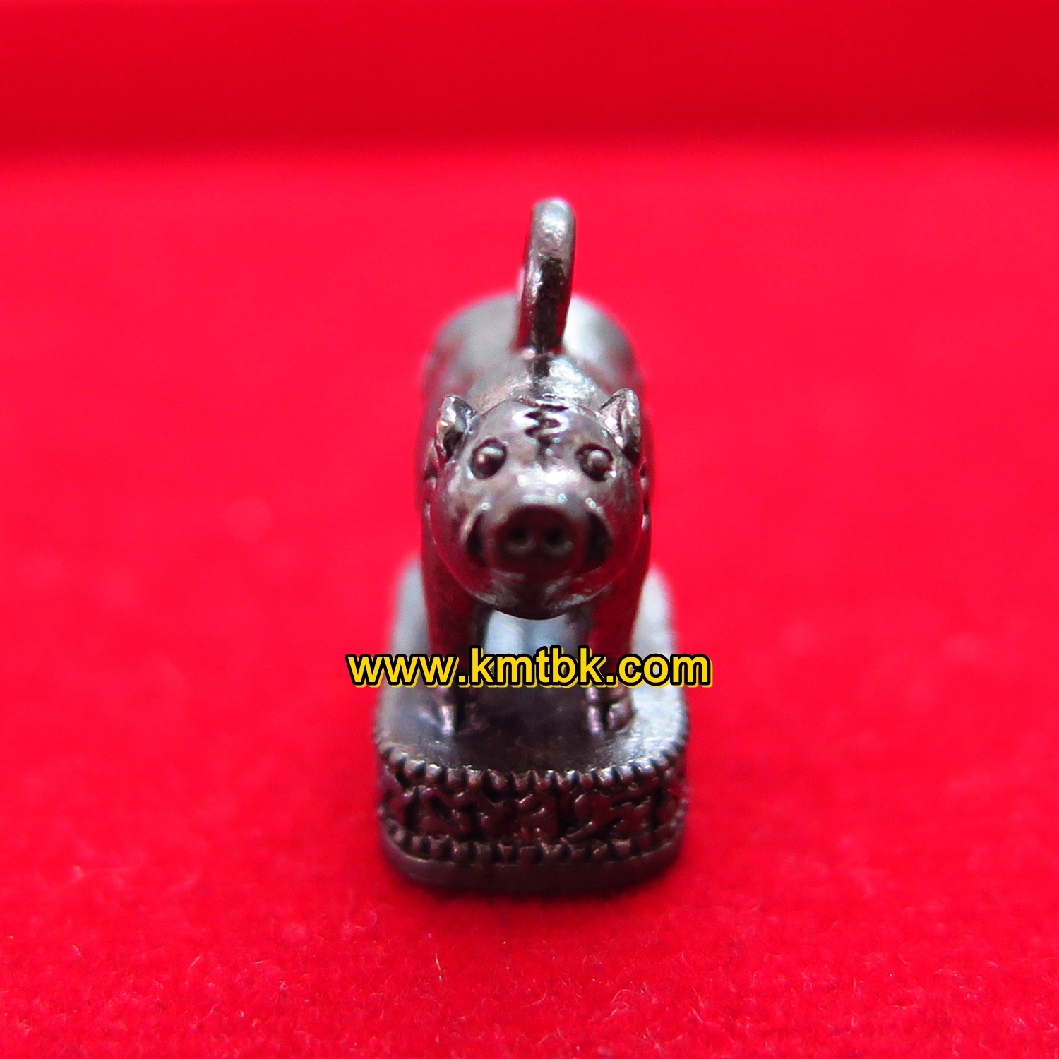 พญาหมูทอง มหาลาภ วัดบางพระ (หลวงพ่อเปิ่น) จ.นครปฐม ขนาดพกพา ปี2553 ของแท้จากวัด