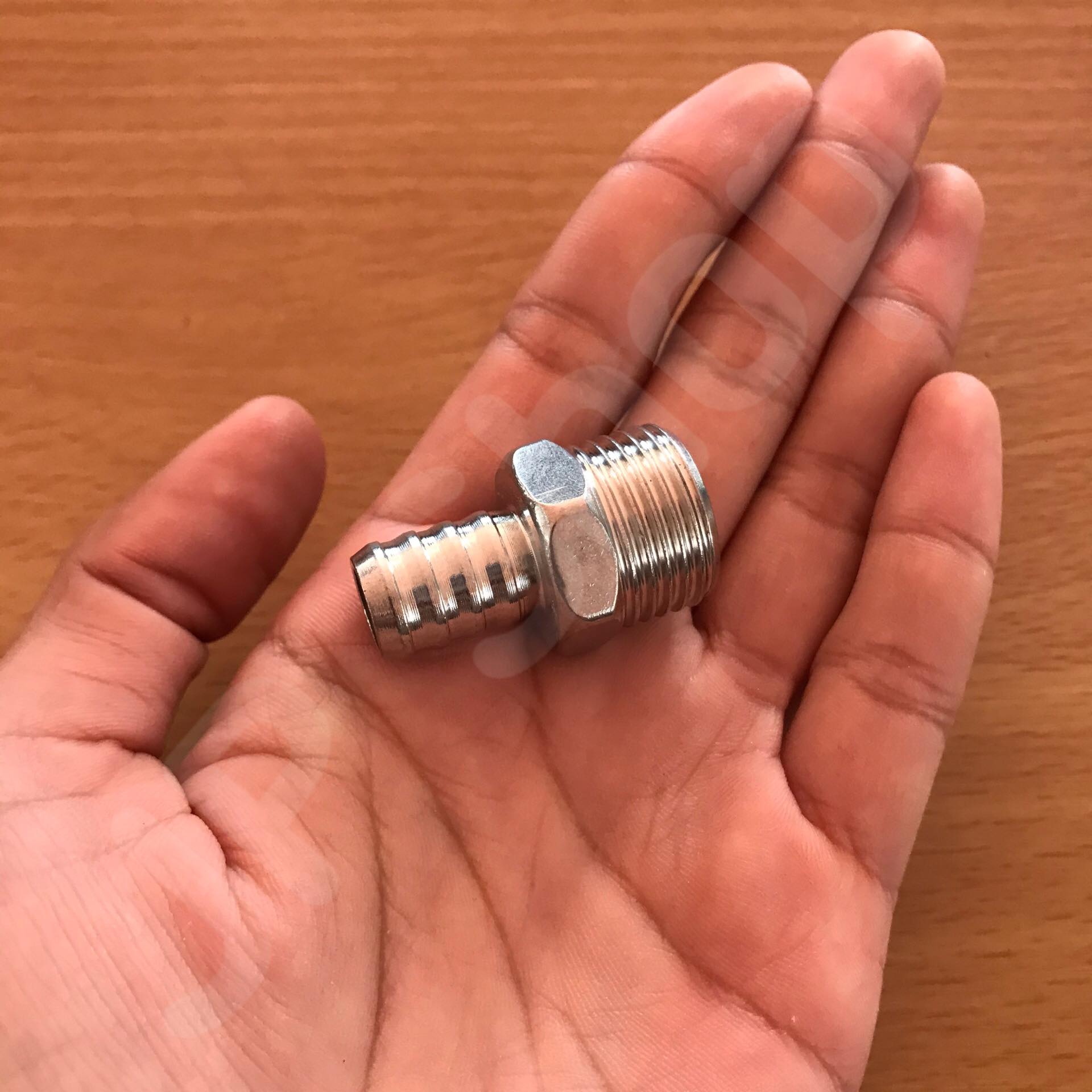 หางไหลสแตนเลส 1/2'' ( 4 หุน ) สวมสายยาง 11 มม. #0120