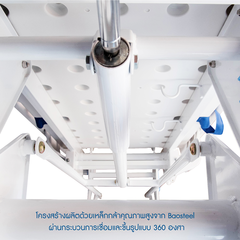 เตียงเคลื่อนย้ายคนไข้ฉุกเฉิน แบบมีปีกราวสไลด์ ปรับระดับสูงต่ำ และพนักพิงหลัง ได้ รับประกันศูนย์ไทย 1 ปี