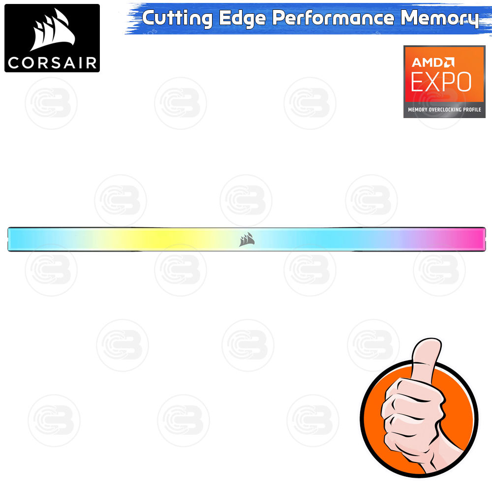 [CoolBlasterThai] CORSAIR VENGEANCE RGB Black 32GB (16GBx2) DDR5-5600 (For AMD) CL36-36-36 (LT-Warranty)