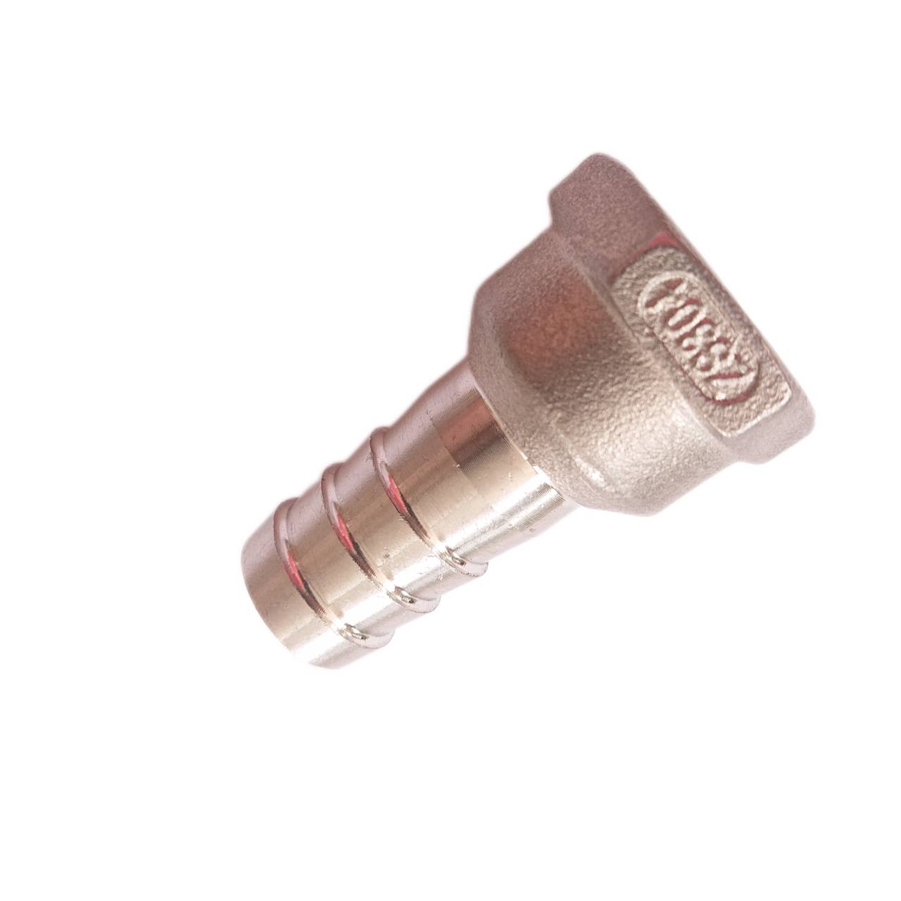 หางปลาสแตนเลส npt 3/4นิ้ว(6หุน) เกลียวตัวเมียหางไหล ขั้วต่อแบบมีหนาม 20มม.#3420304