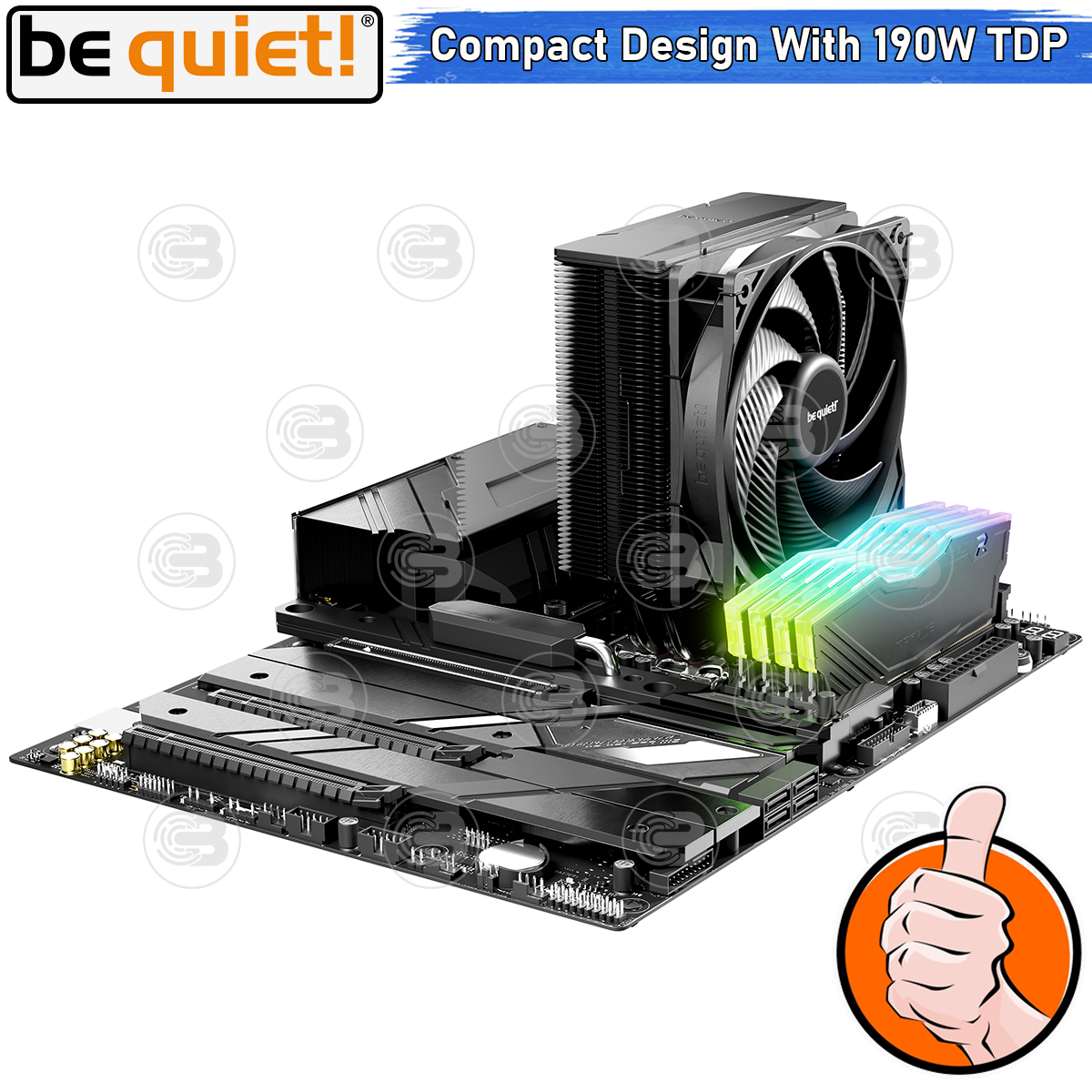[CoolBlasterThai] Be Quiet PURE ROCK 3 Black Heat Sink CPU Cooler (AM5/LGA1851 Ready) (BK039) ประกัน 3 ปี