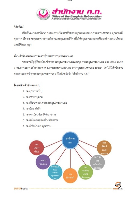 แนวข้อสอบ นักจัดการงานทั่วไปปฏิบัติการ สำนักงานคณะกรรมการข้าราชการกรุงเทพมหานคร