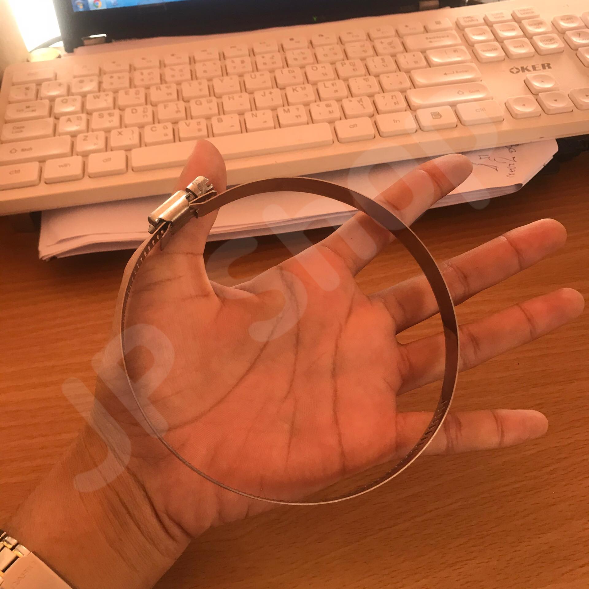 ปลอกรัด 91-114 (12 มม.) แคลมป์รัดท่อสแตนเลส 304 #91114