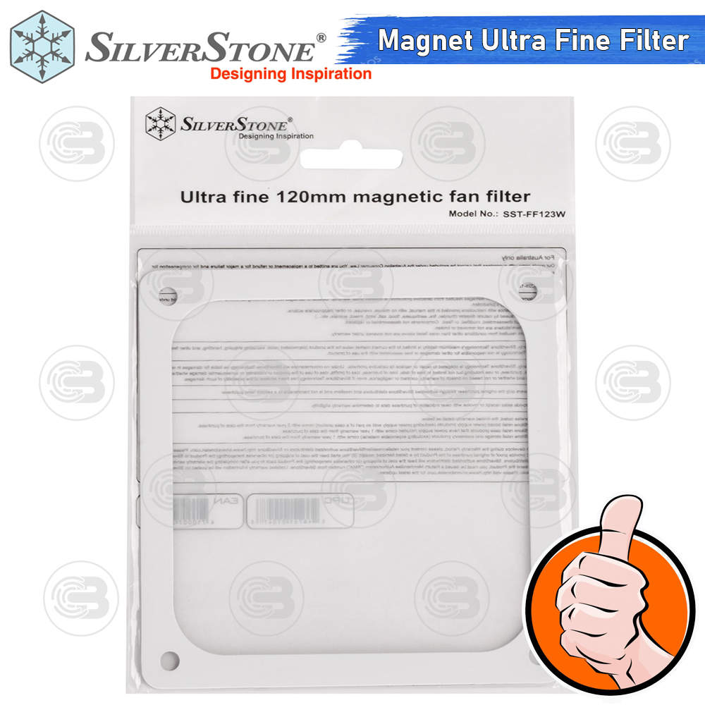 [CoolBlasterThai] SilverStone Ultra Fine Fan Filter 120 mm. Magnet (FF123W)