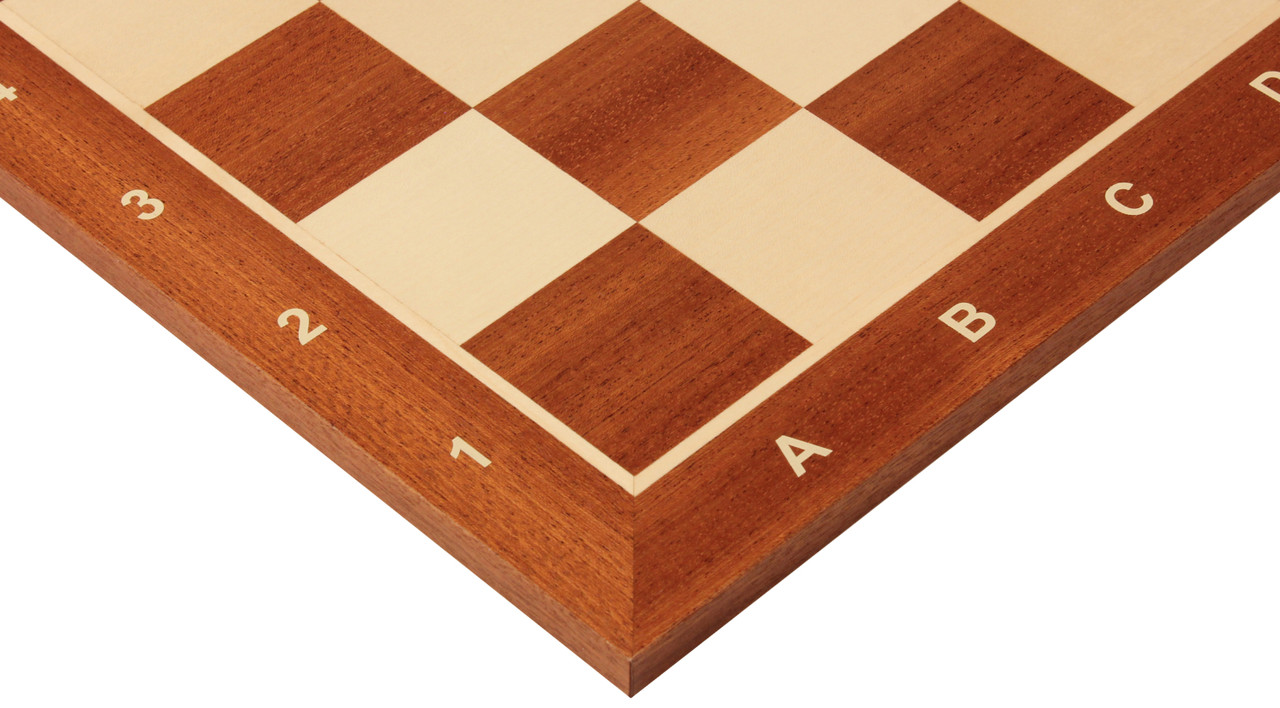 20" Mahogany & Maple Wooden Chess Board กระดานหมากรุกสากลไม้Mahogany