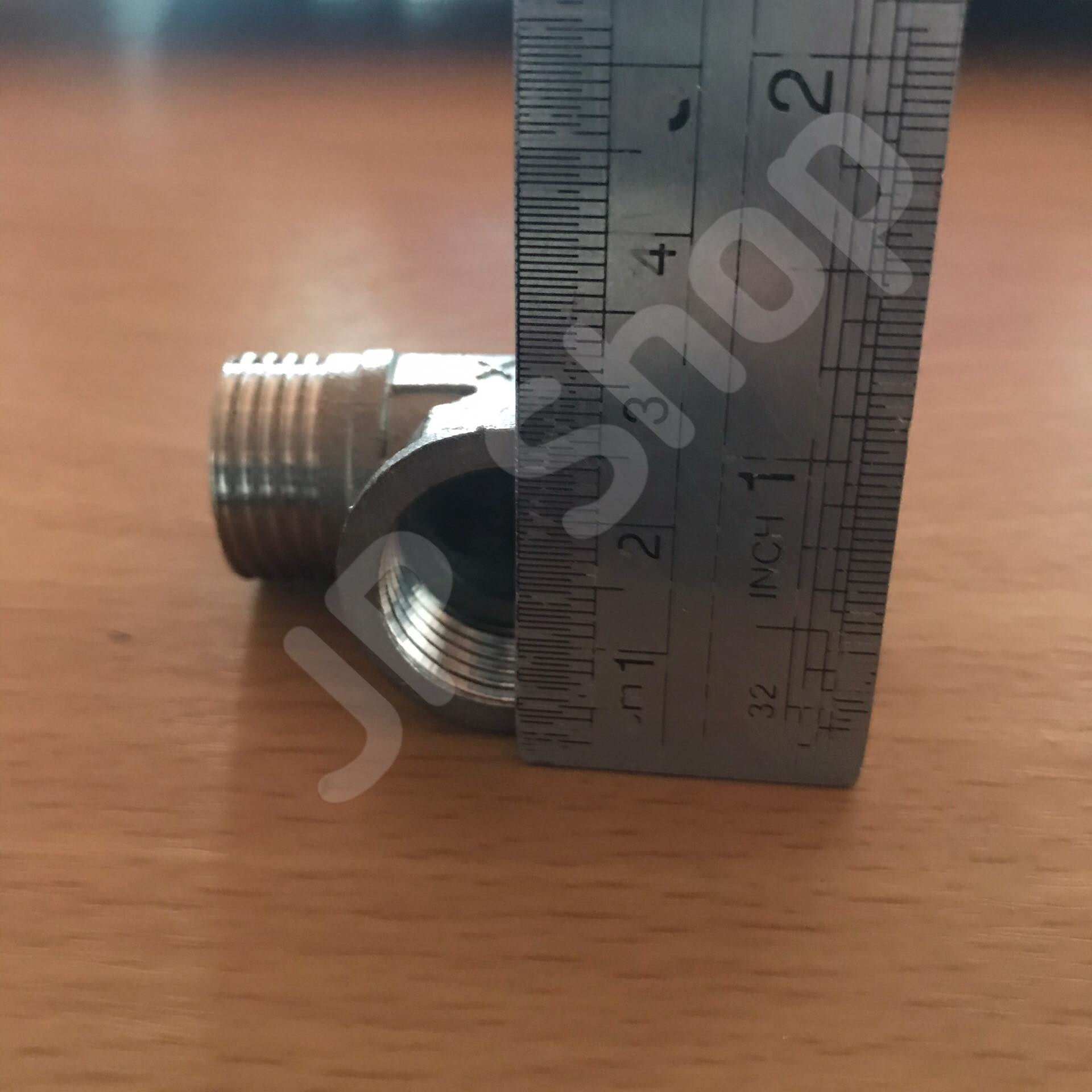 ข้อต่อสามทางสแตนเลส304 ขนาด 4 หุน เกลียวนอก 2 เกลียวใน 1 #3454