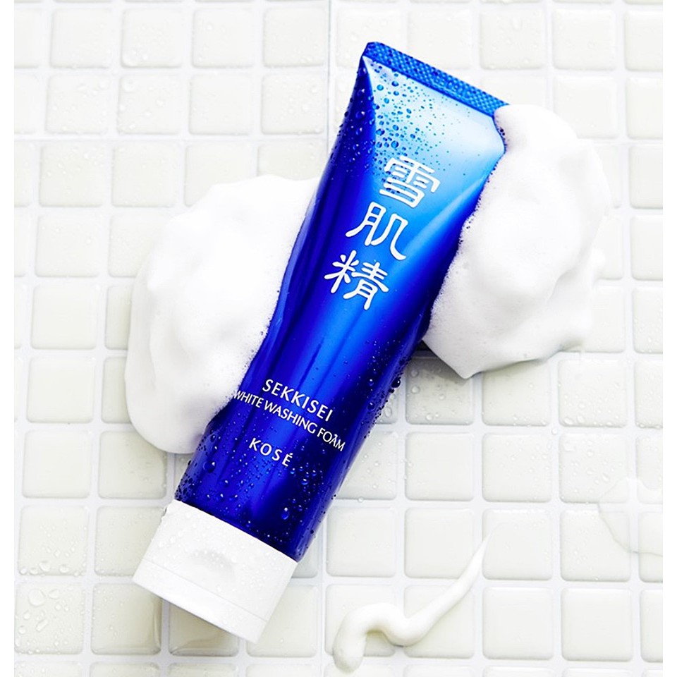 Kose Sekkisei White Washing Foam 130g. โฟมล้างหน้าฟองโฟมเนียนนุ่ม (1หลอด)