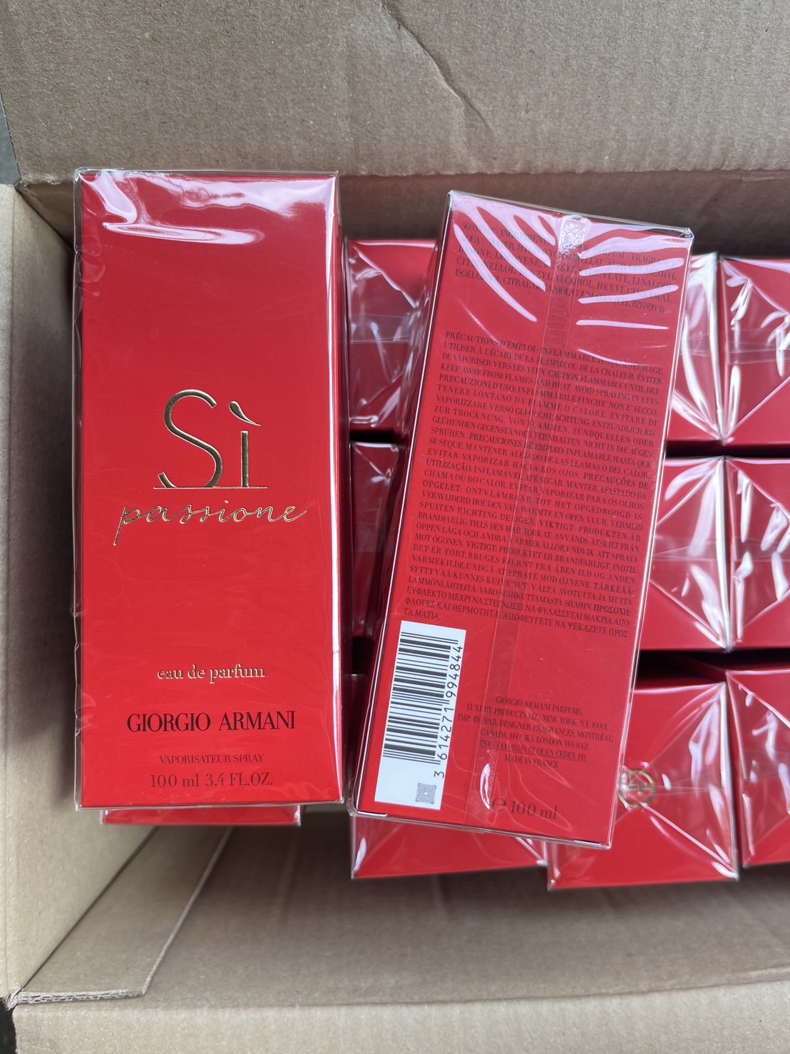 Giorgio Armani Si Passione Eau De Parfum 100ml. น้ำหอมของแท้ (1กล่อง)