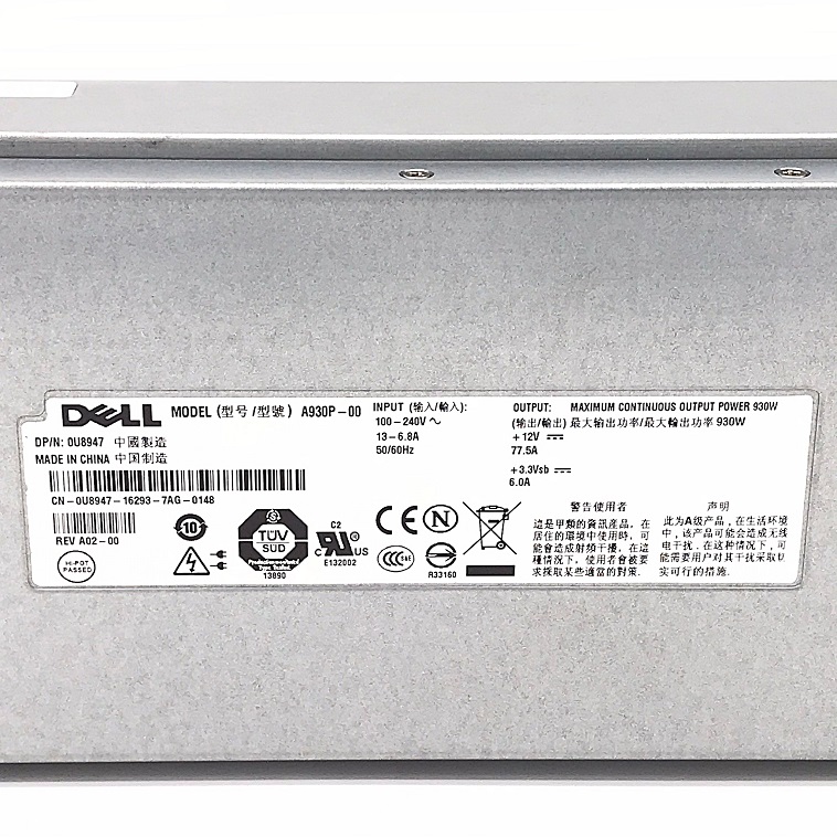 REF, Dell 0U8947 U8947 [TorCompTH Thailand - ขาย จำหน่าย ราคา] Dell 930W Power Supply for Dell PowerEdge 2900