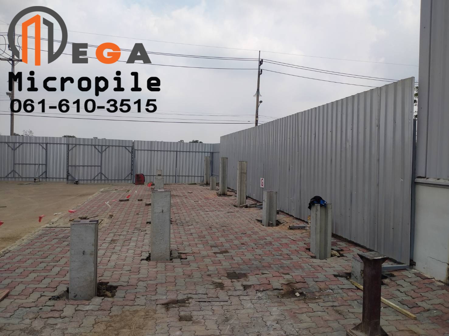 ตอก เสาเข็มไมโครไพล์ I26