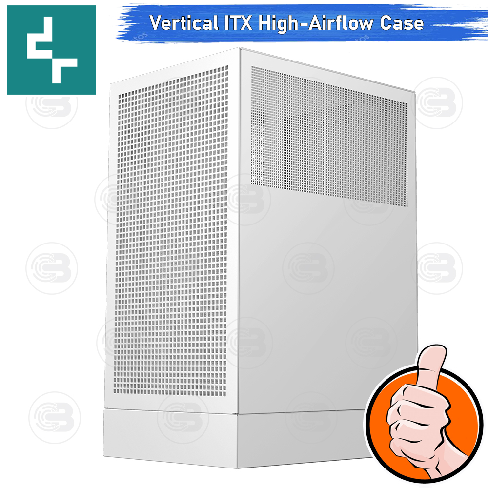 [CoolBlasterThai] DEEPCOOL CH170 WH Digital Vertical ITX High-Airflow PC Case WHITE ประกัน 1 ปี