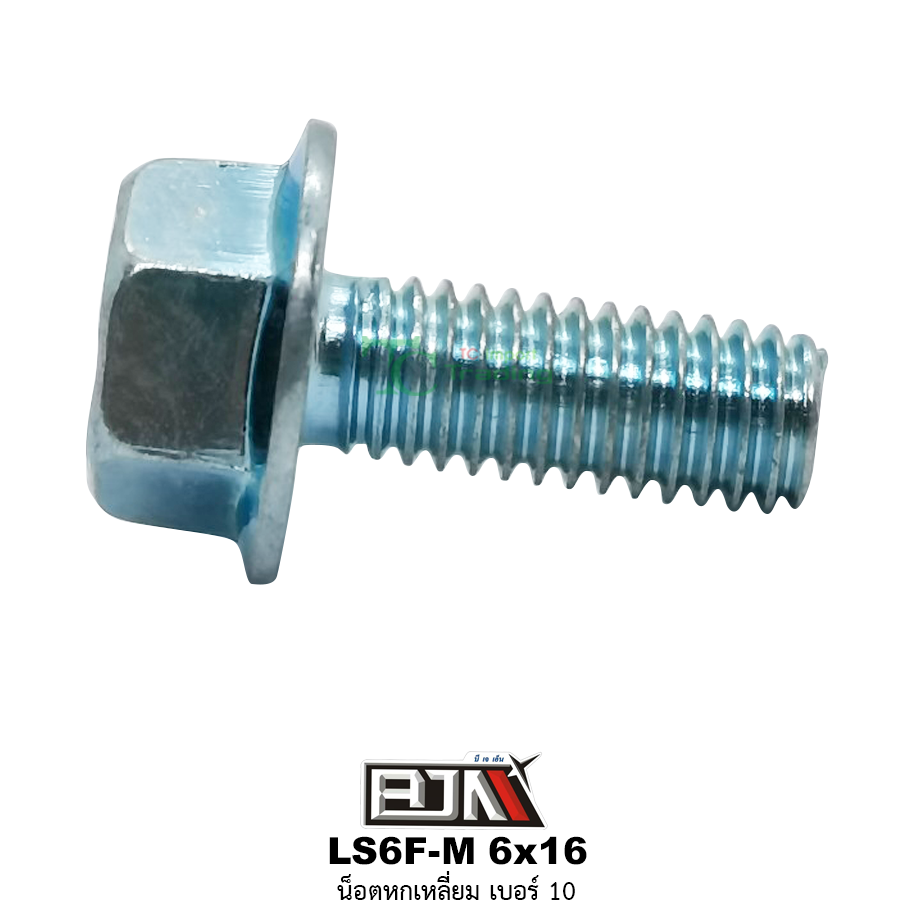 LS6F-M 6x16 น็อตหกเหลี่ยมเบอร์ 10 ( 1 ถุงมี 50 ตัว )