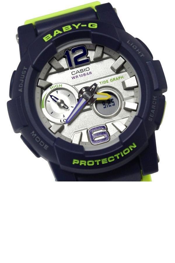 Casio Baby-G นาฬิกาข้อมือ สายเรซิ่น รุ่น BGA-180-2BDR