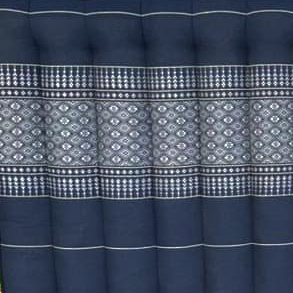 หมอนสามเหลี่ยม15ช่องเบาะ3พับทอลายด้ายเงิน 55cmx180cmx36 cm //Triangle Khit Thai Floor Cushions Traditional handmade 15 holes with 3 part of mattress.