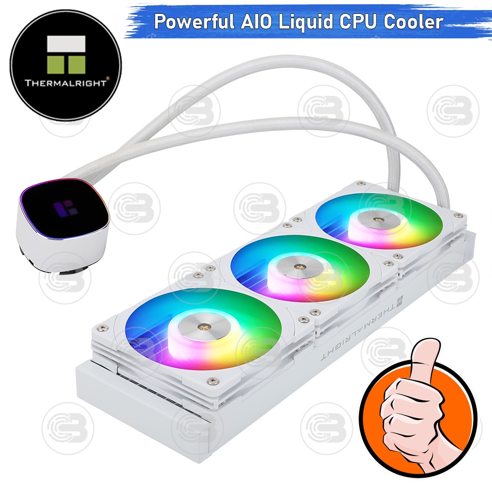 [CoolBlasterThai] Thermalright FROZEN HORIZON 360 WHITE ARGB AIO Liquid CPU Cooler (AM5/LGA1851 Ready) ประกัน 6 ปี