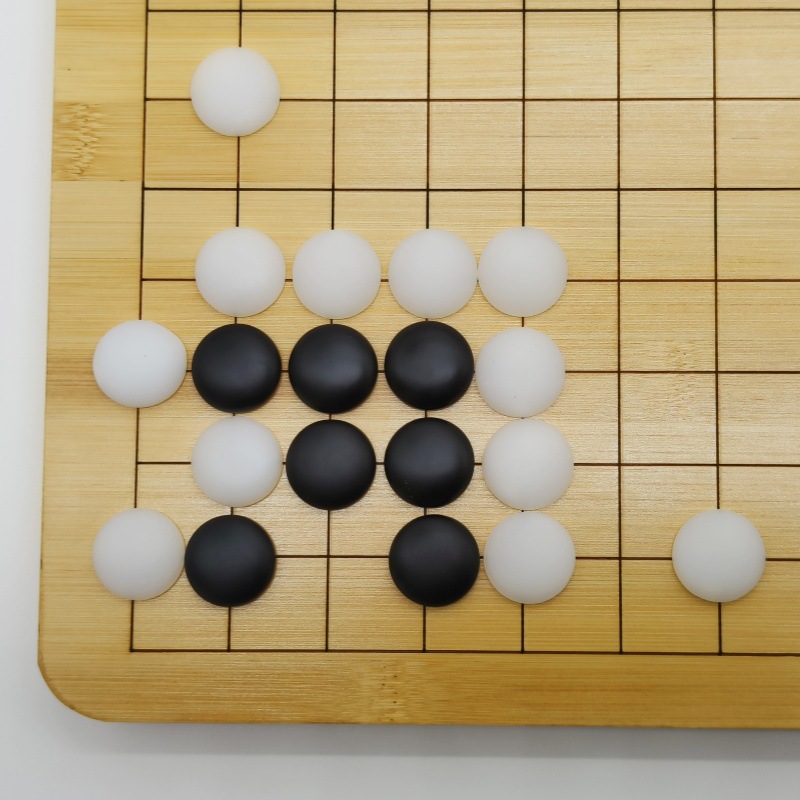 เม็ดหมากล้อมหิน Crystal Jade (นูน1ด้าน)