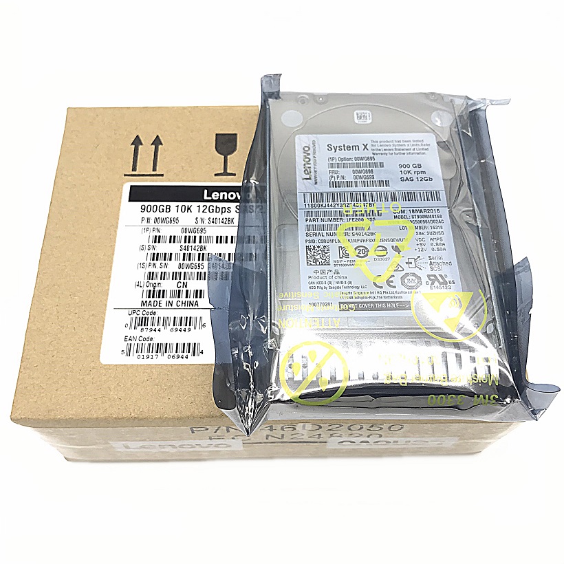 NEW, IBM 00WG695 00WG696 [TorCompTH Thailand - ขาย จำหน่าย ราคา] IBM 900GB 10K 12Gbps SAS 2.5in G3HS HDD for x3550 M5 x3650 M5