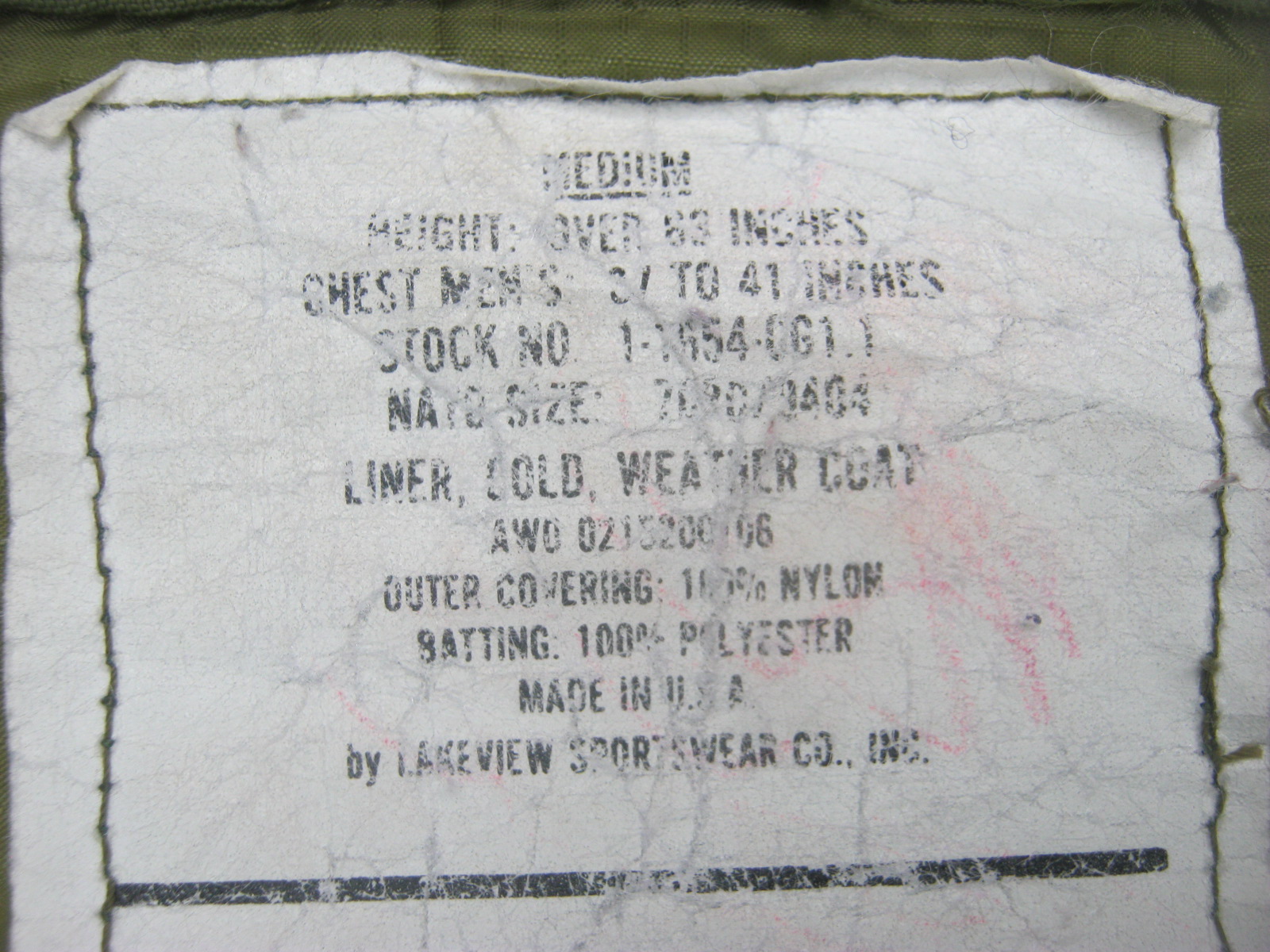 เสื้อซับใน M65