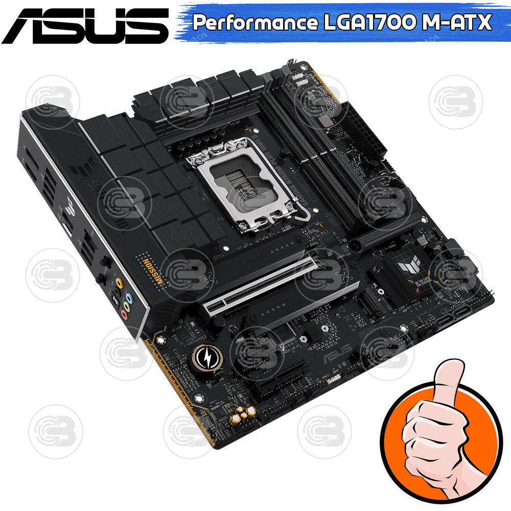 [CoolBlasterThai] ASUS MAINBOARD TUF GAMING B760M-PLUS WIFI II SOCKET LGA1700 DDR5 M-ATX ประกัน 3 ปี
