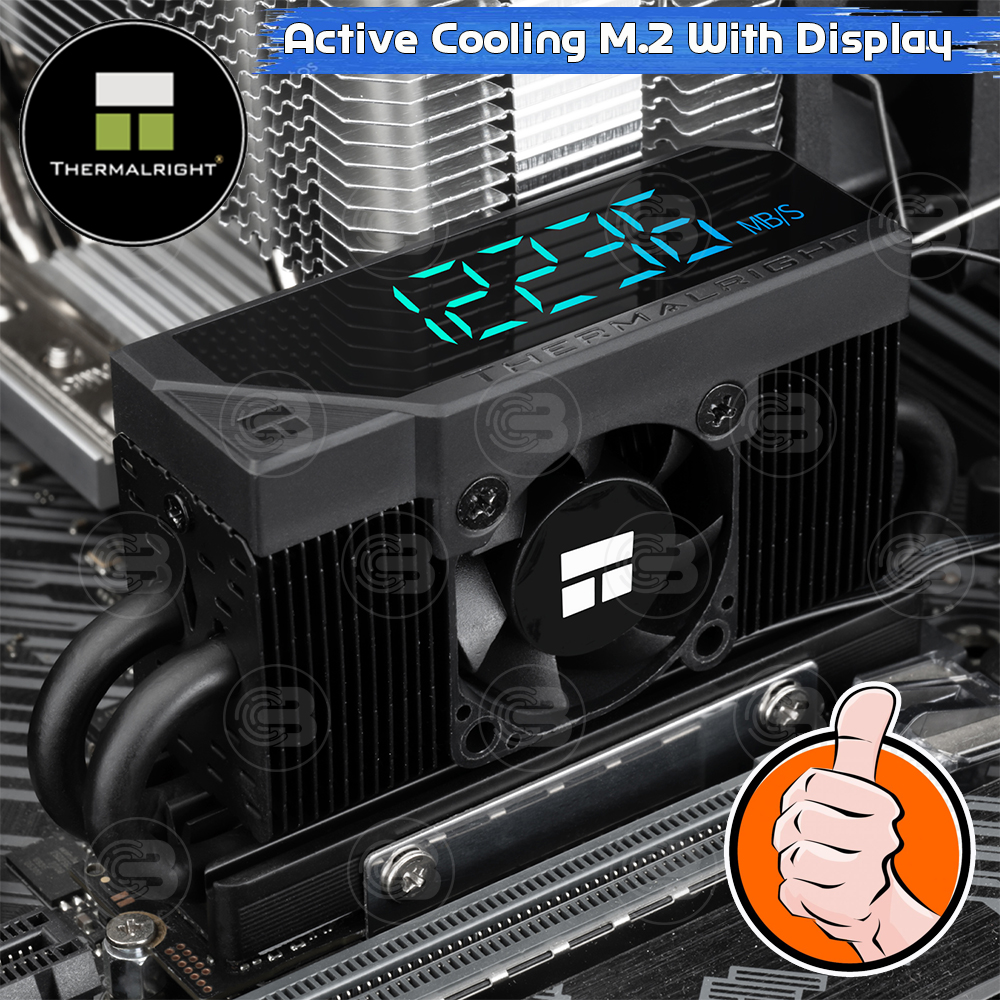 [CoolBlasterThai] Thermalright HR-10 2280 PRO Digital BLACK SSD M.2 COOLING KIT With Heatpipe