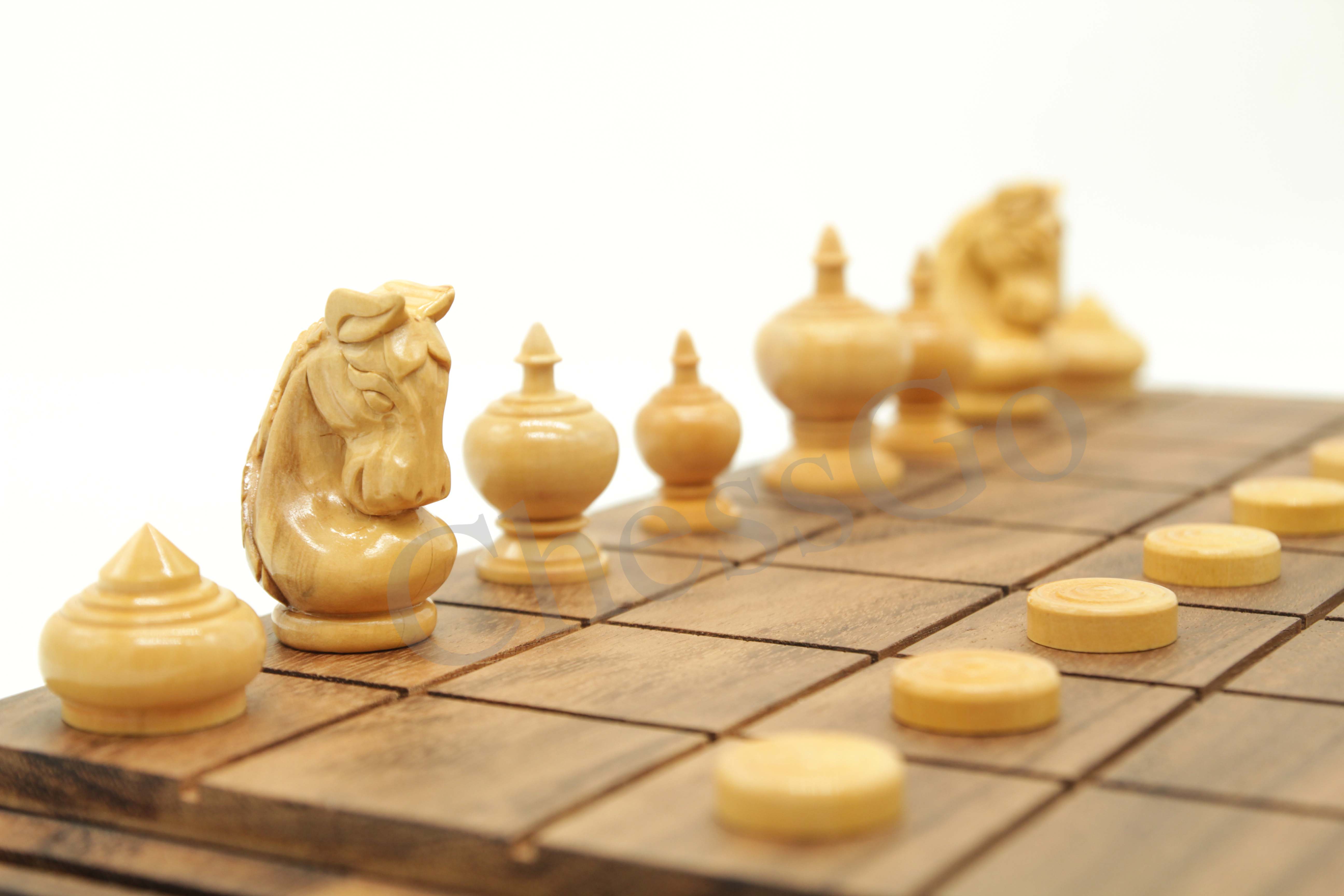 ชุดหมากรุกไทยไม้พฤกษ์(ตัวไม้รุ่นหงส์มังกร)