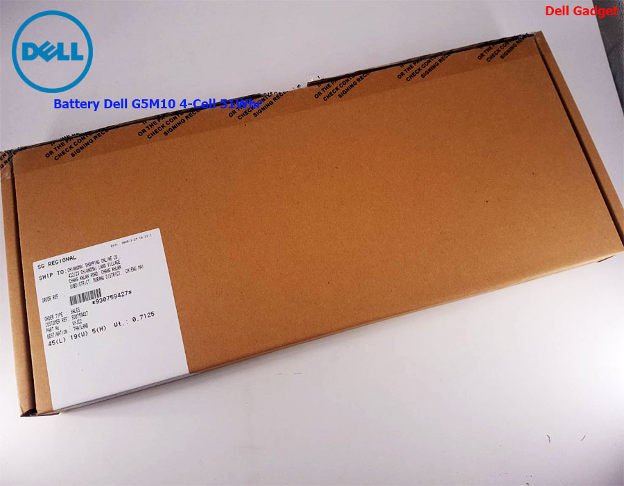 Battery Dell Latitude E5450, 4-Cell, 51Wh, แบตเตอรี่ Dell G5M10 ของแท้รับประกันศูนย์ Dell Thailand On-site Service