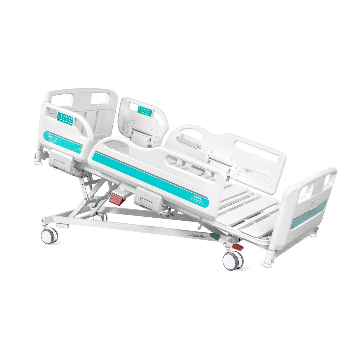 เตียงผู้ป่วยไฟฟ้า 11 ฟังก์ชัน Super Low ปรับต่ำพิเศษ รุ่นปีกนกแกรนด์ ดีลักซ์ (Grand Deluxe Hospital Bed) รับประกันศูนย์ไทย 6 ปี