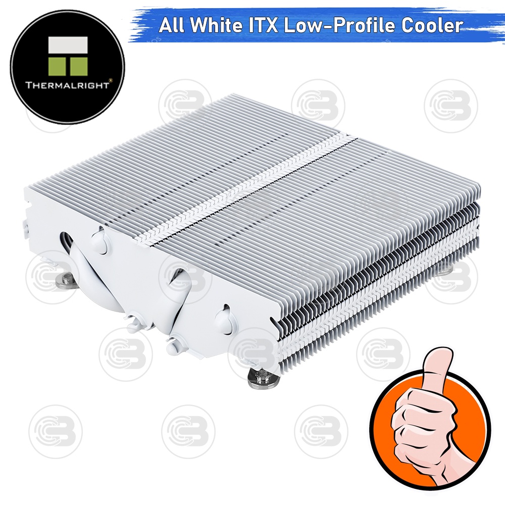 [CoolBlasterThai] Thermalright AXP90 X47 White Low-Profile CPU Cooler with 4 Heatpipes (AM5/LGA1851 Ready) ประกัน 6 ปี