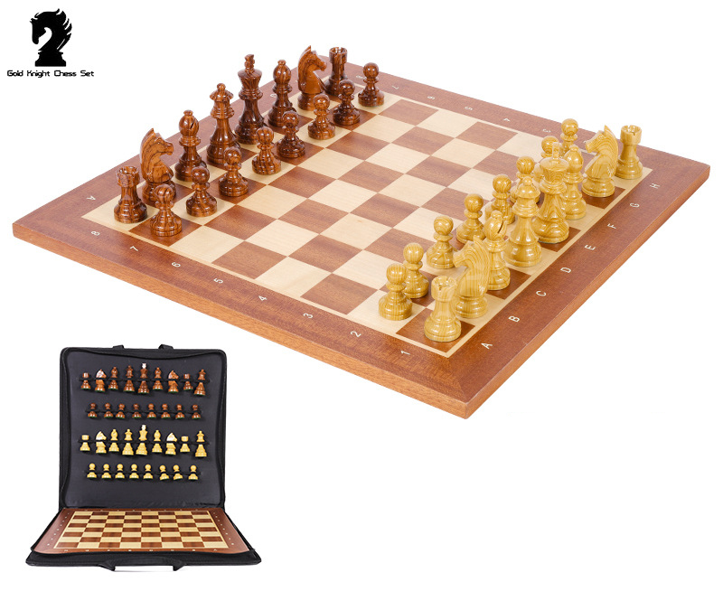 ชุดหมากรุกสากลไม้ German Knight Staunton Chess Set 57