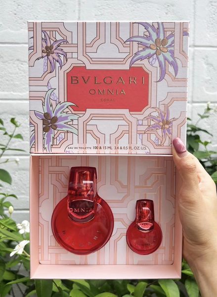เซตน้ำหอม Bvlgari Omnia Coral EDT Gift Set (100มล.+15มล.) ของแท้