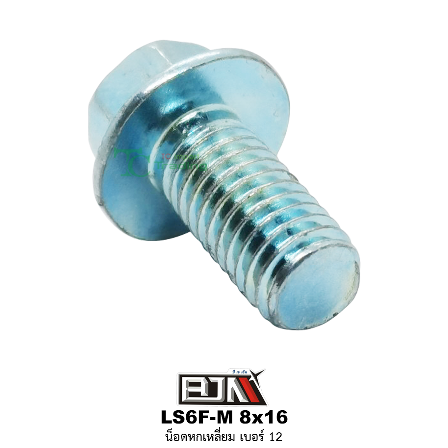 LS6F-M 8x16 น็อตหกเหลี่ยมเบอร์ 12 ( 1 ถุงมี 50 ตัว )