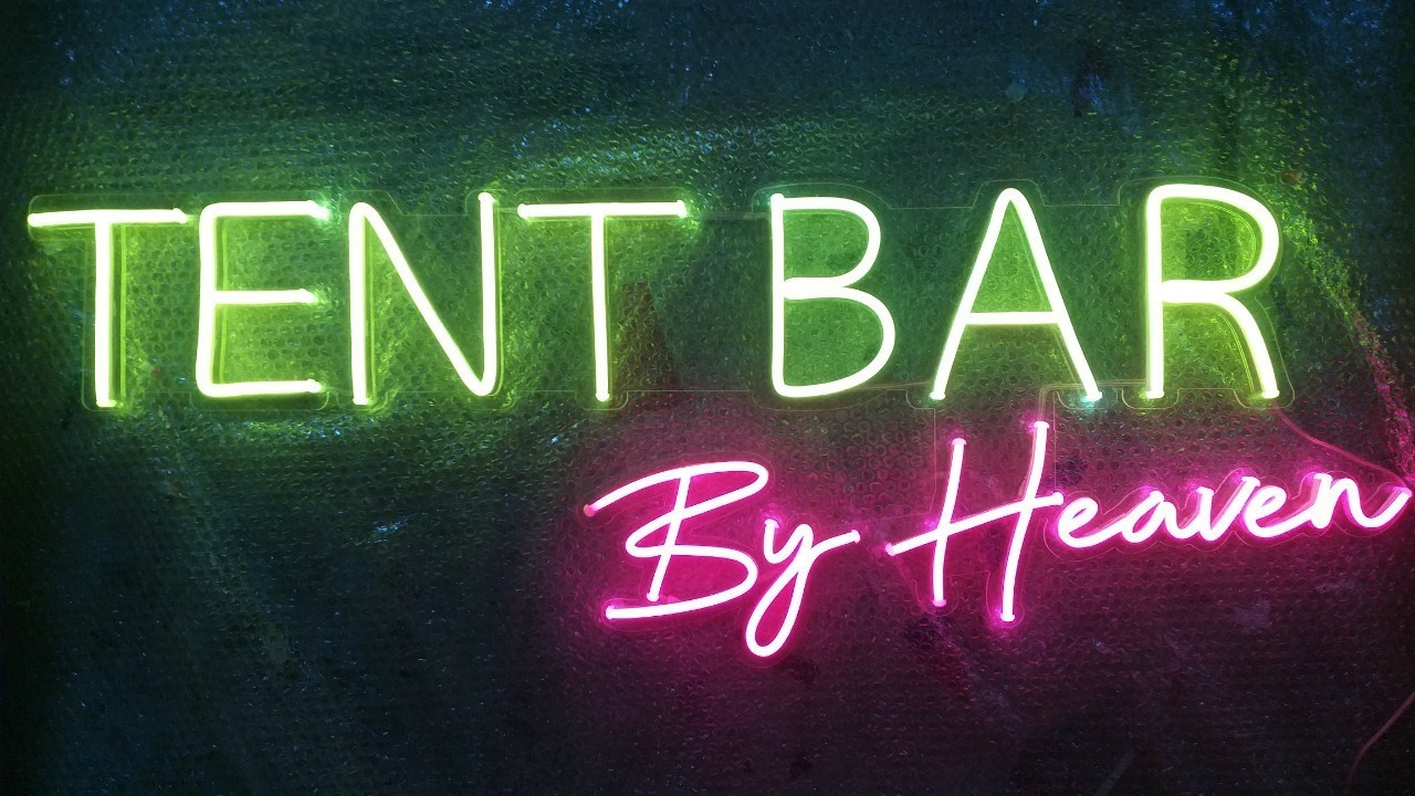 งานป้ายไฟนีออนดัดLED