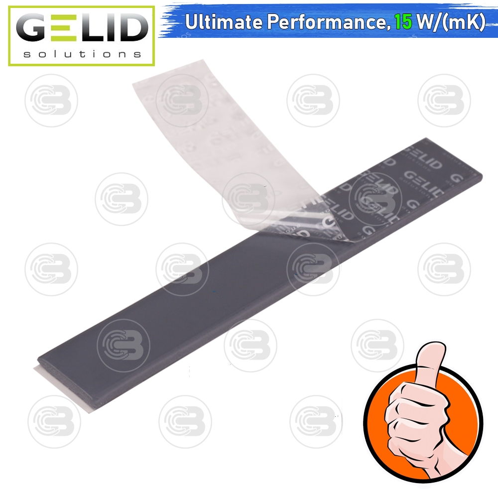 [CoolBlasterThai] GELID GP-ULTIMATE Thermal Pad (1 PCS) 120x20x3.0 mm./15.0 W/mK (TP-GP04-R-E)