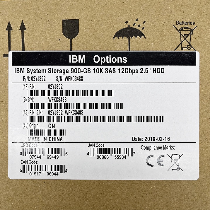 IBM 02YJ892 02PX587 2072-AL68 [TorCompTH Thailand ขาย จำหน่าย ราคา] IBM 900GB 10K 12G SAS 2.5in HDD for V5010E 2072-224, V5030E 2072-324, 2072-24F