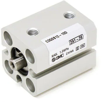 SMC CDQSB12-10D cyl, compact, dbl act, auto-sw, CQS COMPACT CYLINDER กระบอกสูบขนาดเล็ก