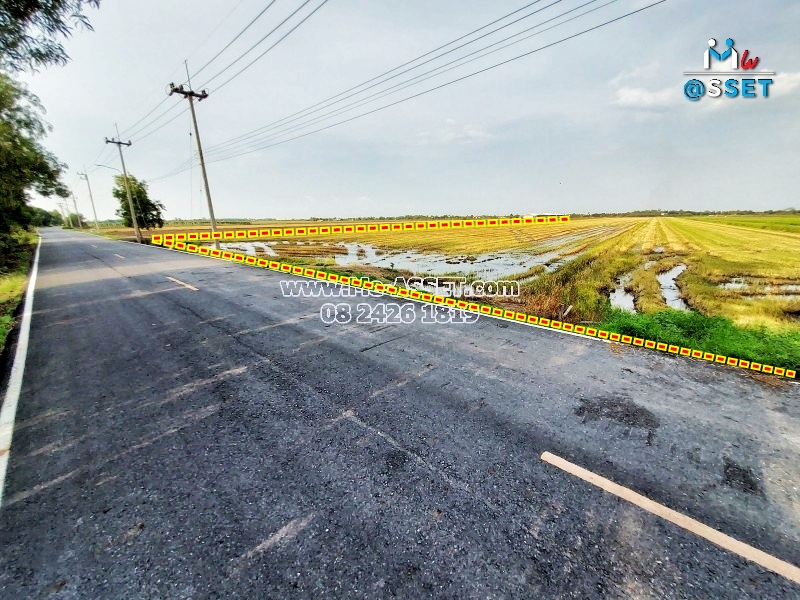 ขายที่ดินเกษตร ทำนาข้าว มีแหล่งน้ำธรรมชาติ ติดถนน ย่าน หลักชัย ลาดบัวหลวง อยุธยา : 20 ไร่