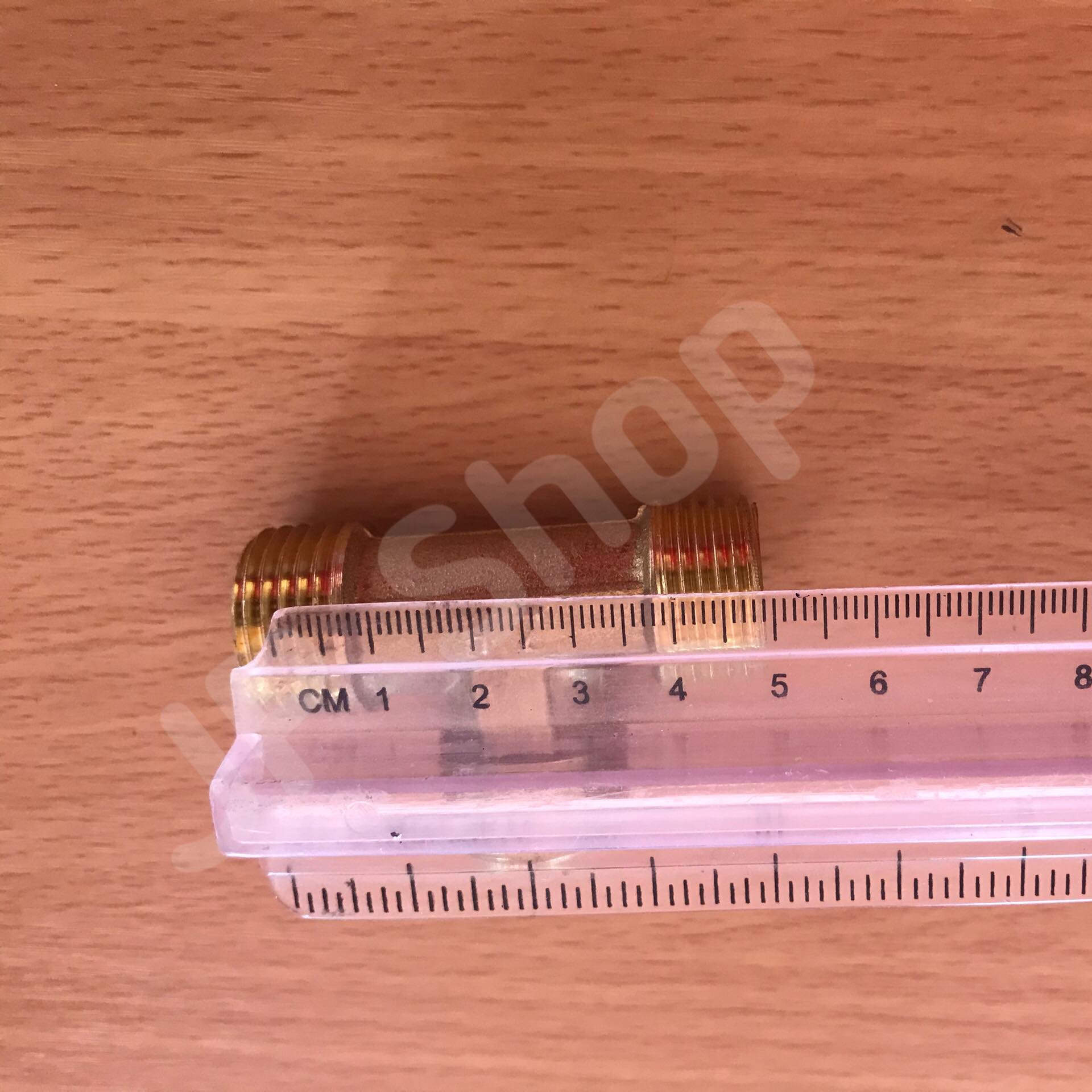 ข้อต่อทองเหลือง สามทางเกลียวนอกขนาด 4 หุน ข้อต่อ ทองเหลือง สามทาง #0454