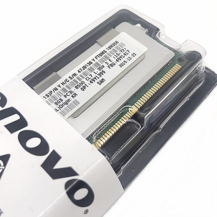 NEW, IBM 49Y1399, 49Y1417, 47J0136, M393B1K73CHD-YF8 [TorCompTH Thailand - ขาย จำหน่าย ราคา] IBM 8GB 4Rx8 1.35V PC3L-8500 CL7 ECC DDR3 1066MHz LP RDIMM