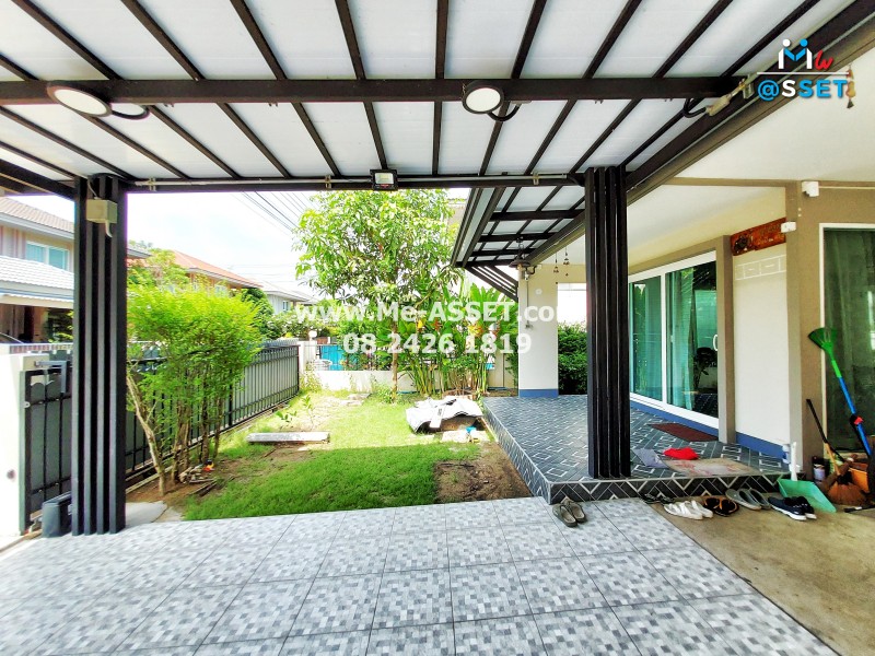 ขายบ้านเดี่ยว ใกล้ ม.มหิดล ย่าน ศาลายา วัดพระเงิน ศรีประวัติ : คณาศิริ ศาลายา : 2 ชั้น 50 ตารางวา