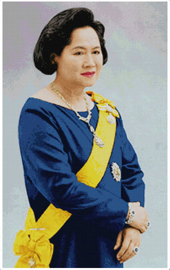 สมเด็จพระพี่นางฯ (ฉลองพระองค์สีน้ำเงิน-ใหญ่)