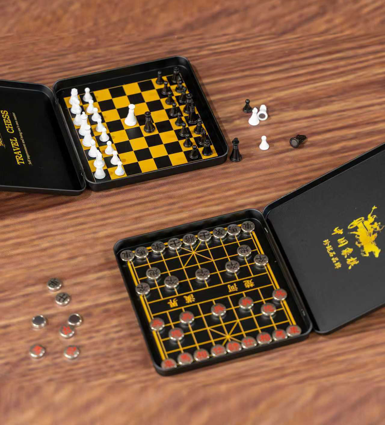 หมากรุกสากลแม่เหล็กพกพา Mini Travel Chess set