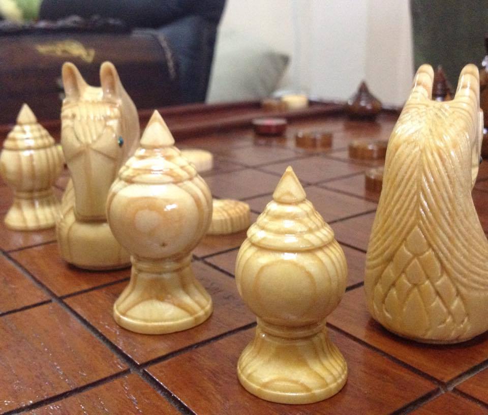 ตัวหมากรุกไทยไม้รุ่นสุดยอดเซียน