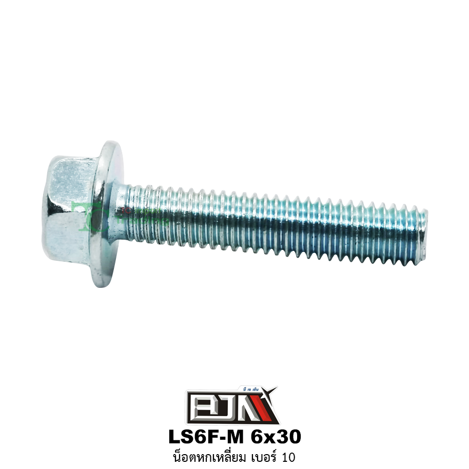 LS6F-M 6x30 น็อตหกเหลี่ยมเบอร์ 10 ( 1 ถุงมี 50 ตัว )