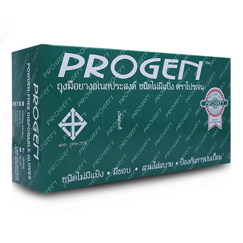 ถุงมือแพทย์มีแป้ง Peogen L